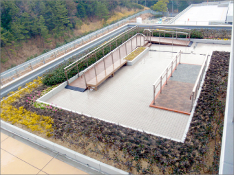 「パパット」施工が出来る屋上庭園