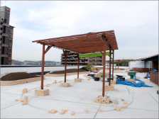 西知多リハビリテーション病院屋上庭園工事