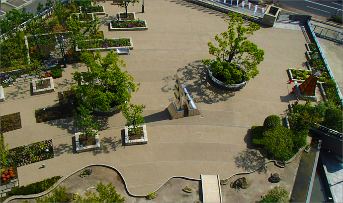 ぎふ清流文化プラザ 庭園改修工事