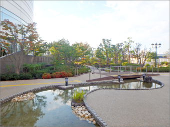 清流デッキ開通式 29年度庭園等改修工事