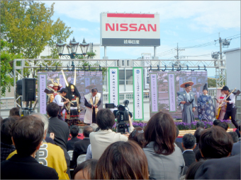 清流デッキ開通式 29年度庭園等改修工事