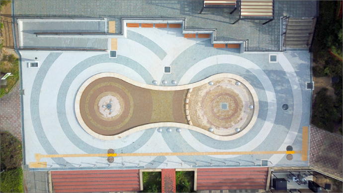 県営各務原公園水あそび広場 親水広場の改修工事