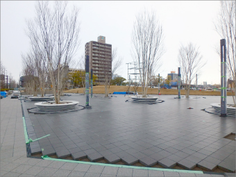 岐阜県庁前に「ぎふ結のもり」公園が完成